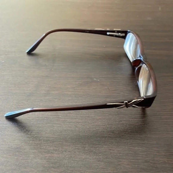 Women\'s Full Rim Eyeglasses Frame w/ Beautiful Gold Detailing on Sides and Case main image 5